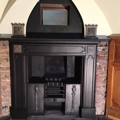 strelly hall restoration fireplace