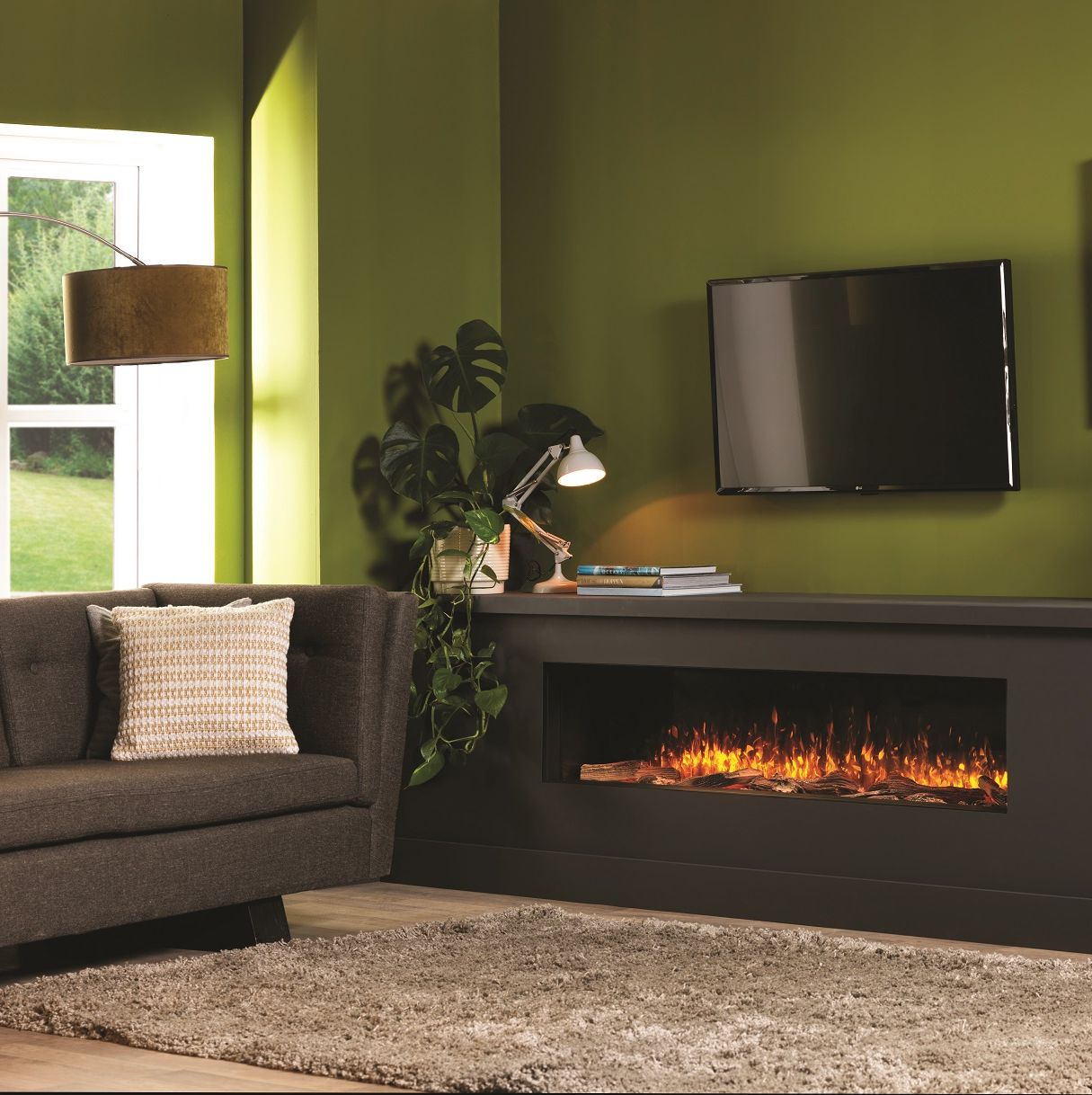 fireplace setting